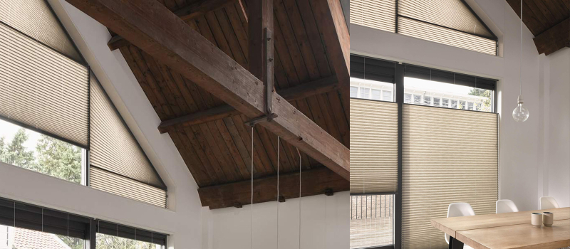 Luxaflex schuine ramen Luxaflex schuine ramen