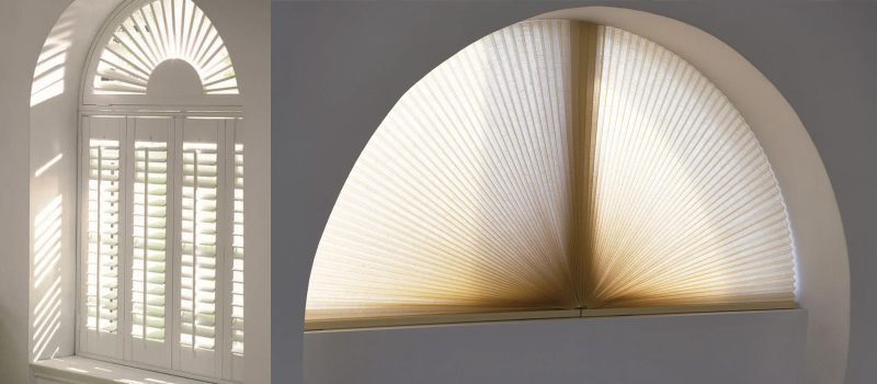 Luxaflex ronde ramen Luxaflex ronde ramen shutters