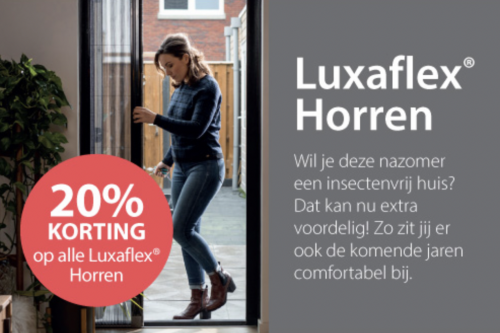 Luxaflex Horren Actie