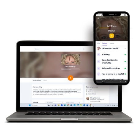 UIT-knop, piekeren, rust