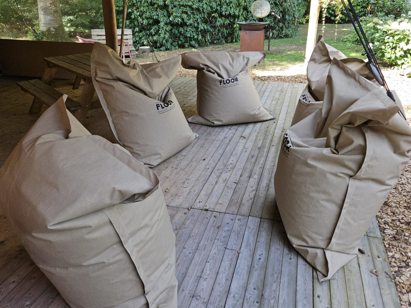 Zitzak op maat met bedrijfslogo van Boscafé Floor
