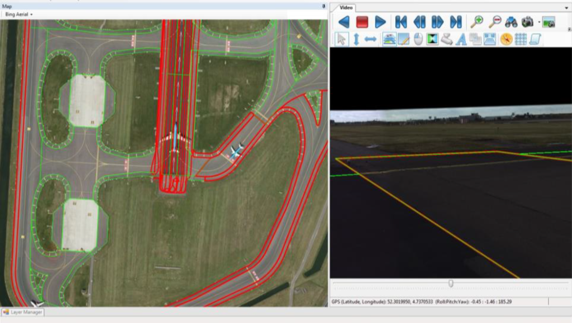 Overview map of video inspection of runways Overview map of video inspection of runways
