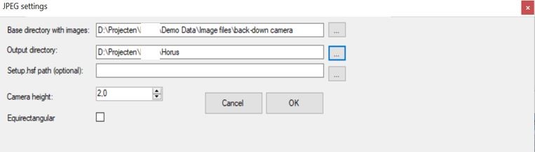 Import Trimble MX9 JPEG data in Horus software Import Trimble MX9 JPEG data in Horus software