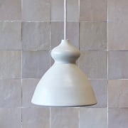Lamp klok model gemaakt van tadelakt