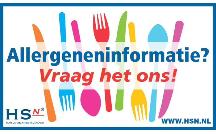 Allergenen informatie? Vraag het ons