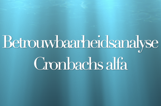 Cronbachs alfa in SPSS
