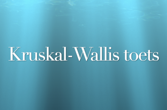 Kruskal-Wallistoets in SPSS