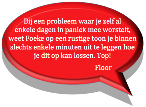 Aanbeveling Hulp bij Data-analyse