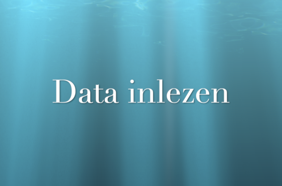 Data in lezen in SPSS