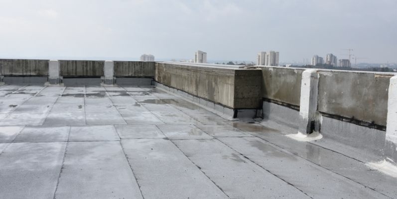 Plat dak isoleren met aluminium cachering Plat dak isoleren met aluminium cachering