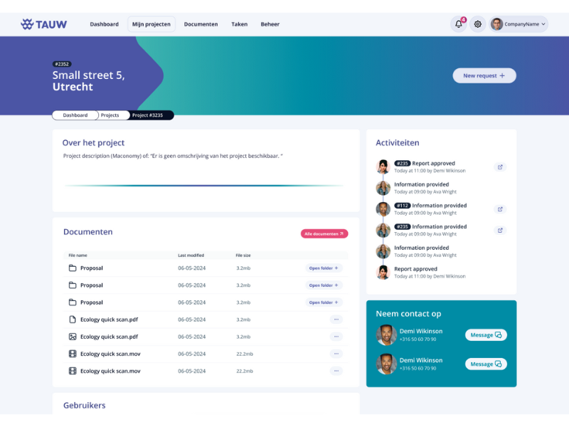 tauw Tauw Klantenportaal