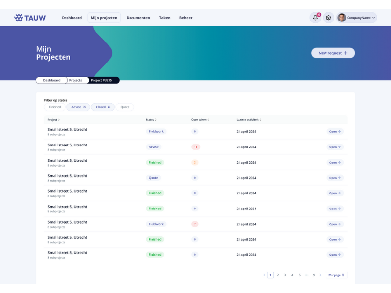 tauw Tauw Klantenportaal