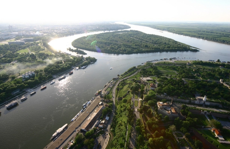 Donau in Belgrado
