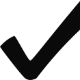vinkje zwart