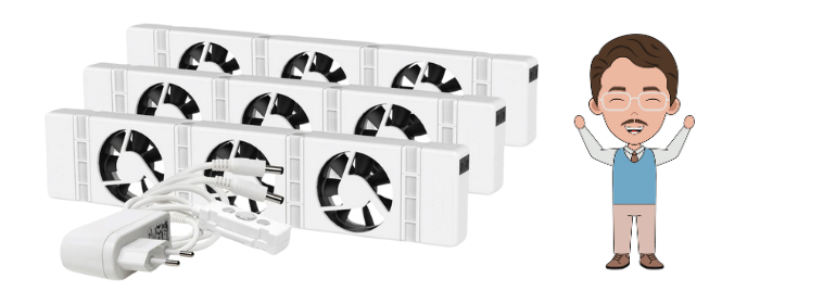 SpeedComfort Radiator Ventilator Trio set beste radiator ventilator uit de test