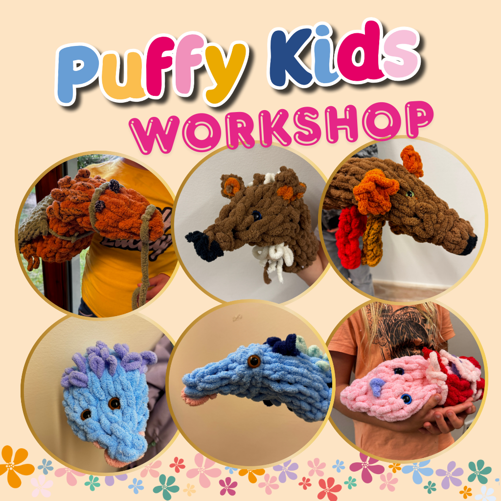 Resultaat fantasiebeestjes Puffy Kids workshop Resultaat fantasiebeestjes Puffy Kids workshop