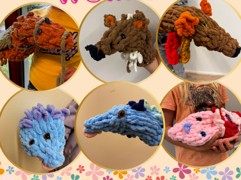 Resultaat fantasiebeestjes Puffy Kids workshop Resultaat fantasiebeestjes Puffy Kids workshop