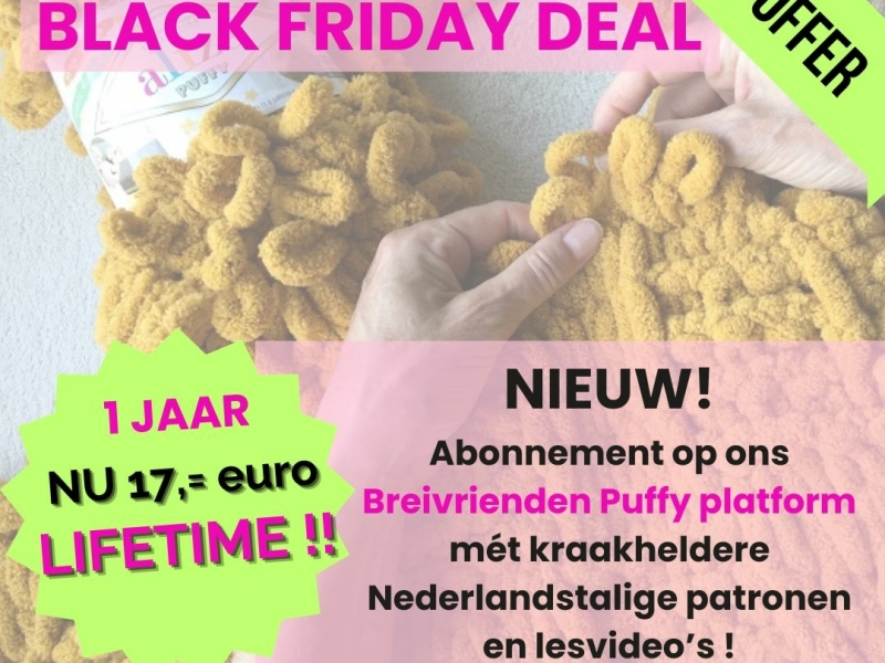 Black Friday Deal Abonnement Puffy Breivrienden platform