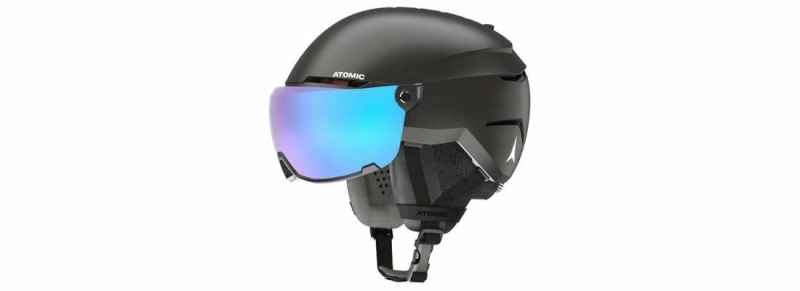 Atomic skihelm met vizier test