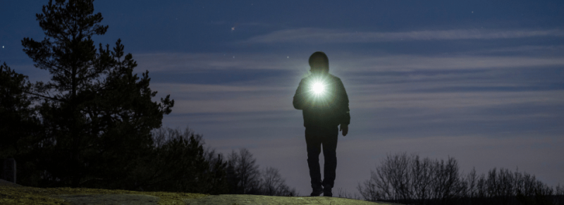 zaklamp wandelen