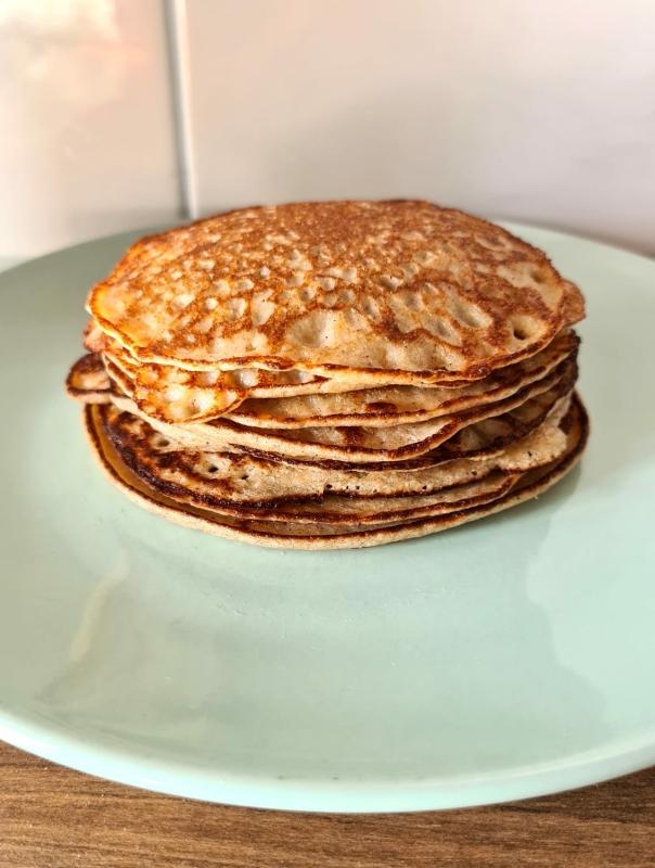 eiwitrijke havermout pancakes met cottage cheese huttenkase en kaneel recept recepten  eiwitrijk spiermassa opbouwen gezond aankomen