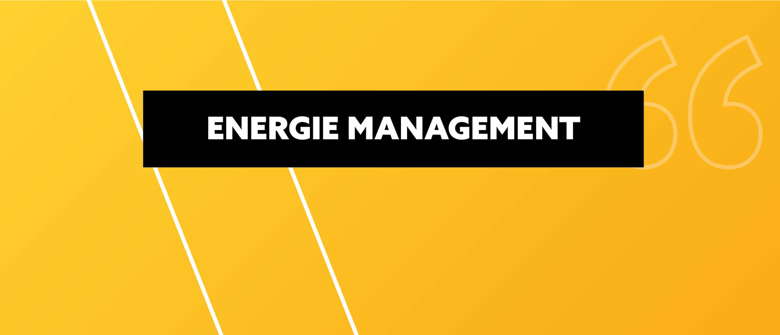 Energie managment