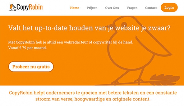copyrobin homepage