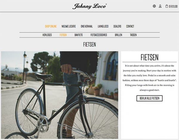 Johnny Loco fietsen