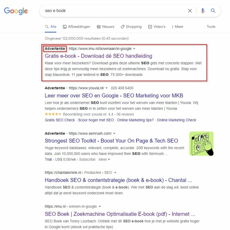 google-zoekcampagne-voorbeeld
