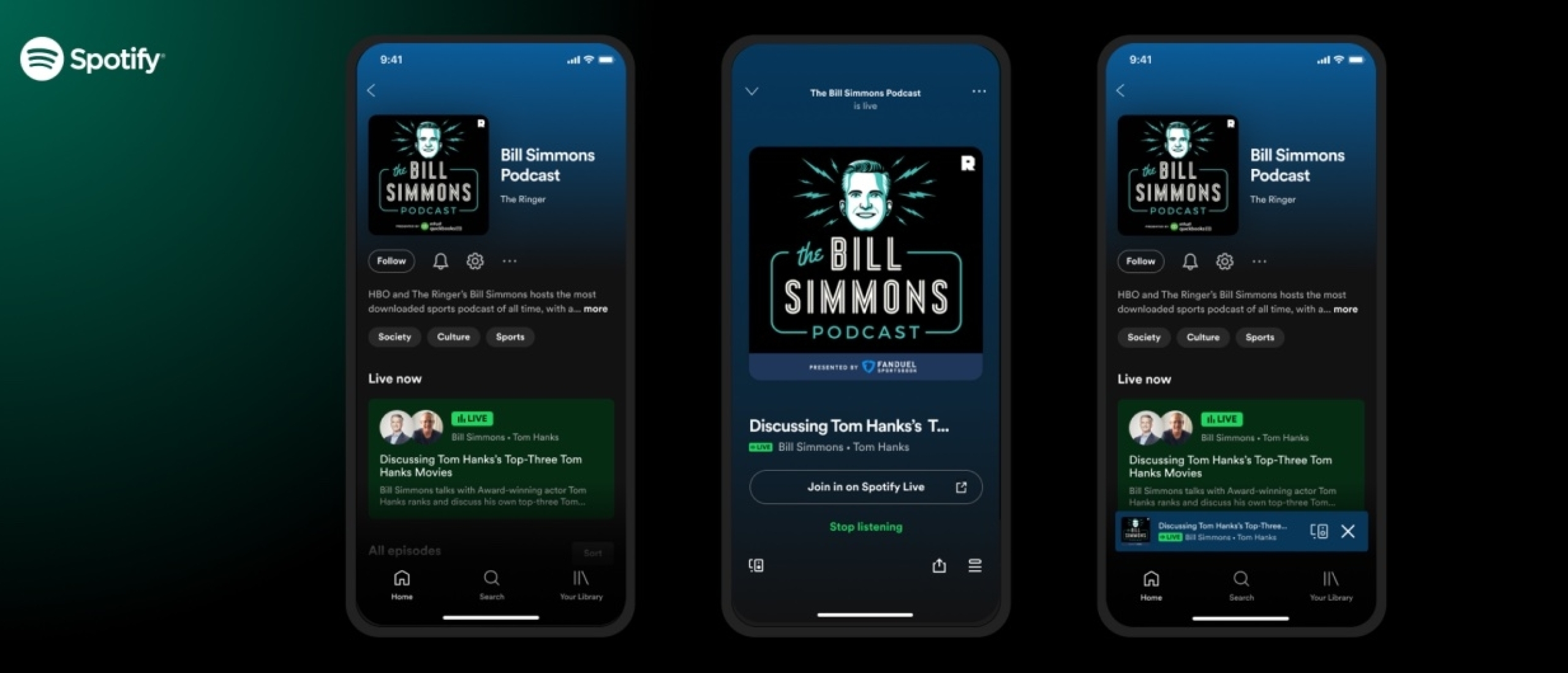 Spotify voegt live audioshows toe aan de app