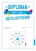 Tafelheld Diploma tafel van 4 Gratis download diploma tafel van 4