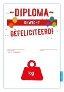 Diploma rekenen met gewicht Gratis download bij kaartjes metriekstelsel