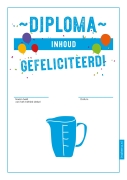 Diploma rekenen met inhoud (liter) Gratis download bij kaartjes metriekstelsel