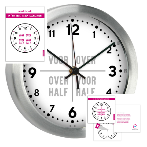 Leren klokkijken - moeite met tijd en tijdsbesef Leren klokkijken klok