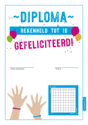 Diploma plus en minsommen maken tot 10 Diploma rekenen groep 3