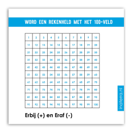 Onderdeel rekenpakket basisschool plus en minsommen tot 100