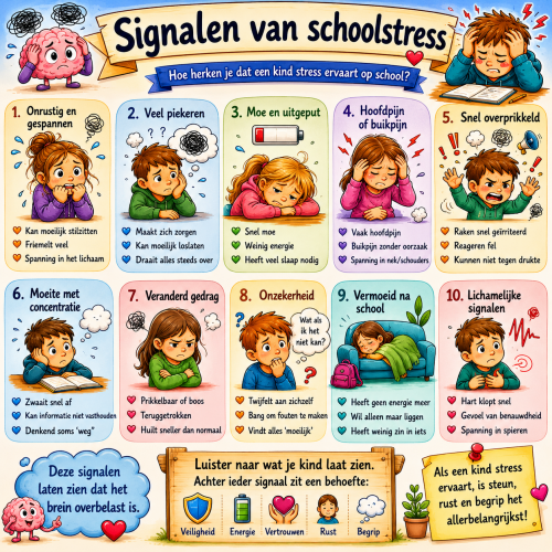 Signalen van schoolstress Hoe herken je schoolstress bij kinderen?