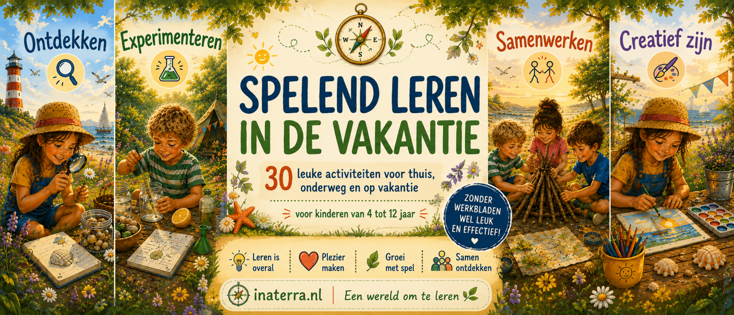 Gratis ebook spelend leren in de vakantie
