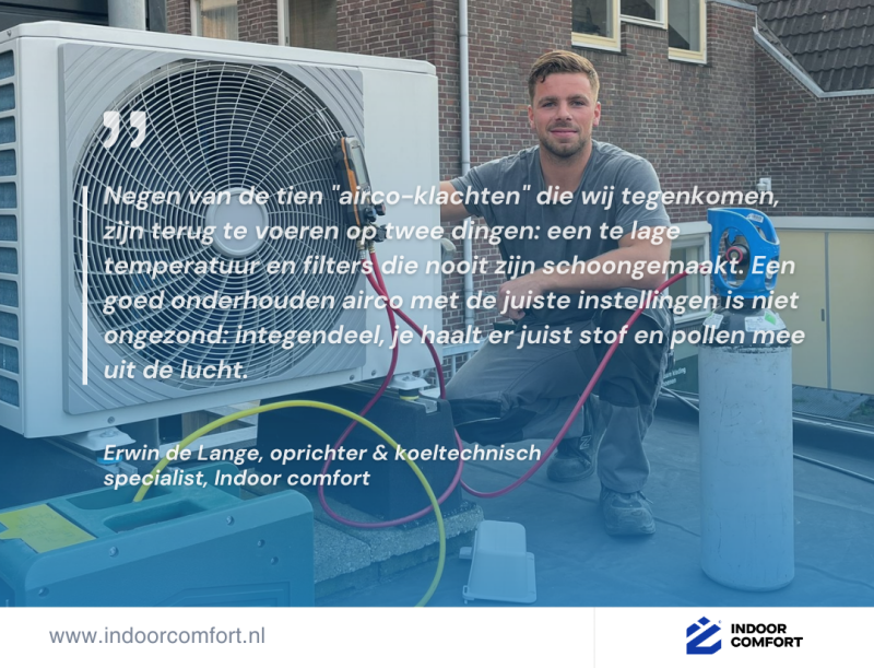 Erwin de Lange, oprichter & koeltechnisch specialist bij Indoor Comfort