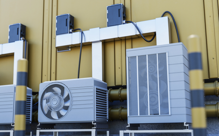 Installatie van airco's bij groot project door Indoor comfort