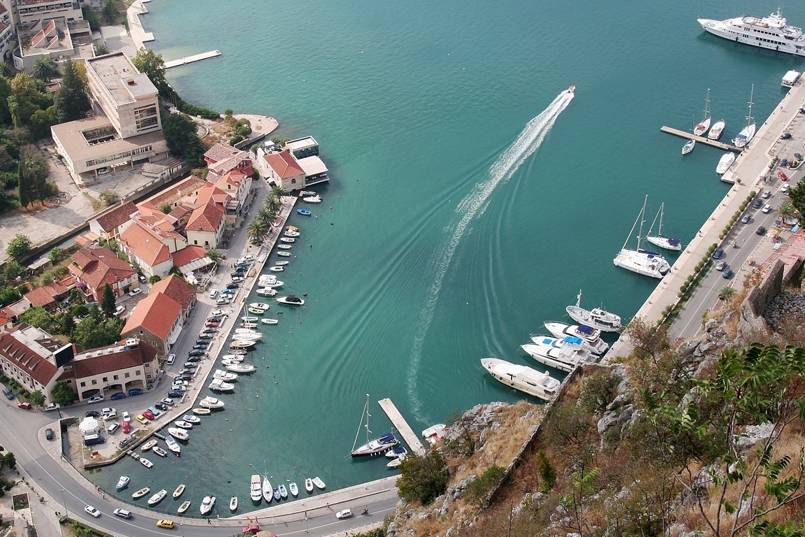 Baai bij Kotor, Montenegro