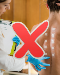 Alex allergie test ruggenprik