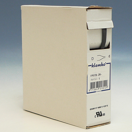 Krimpkous polyofin Krimpkous Polyolefin 2:1 In Trekbox Zwart 25,4 > 12,7mm