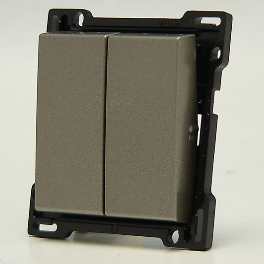 NIKO wip 2-voudig schakelaar brons 123-61505