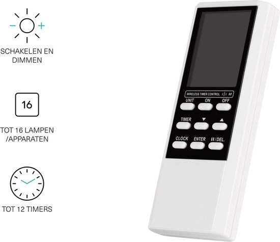 KlikAanKlikUit ATMT-502 afstandsbediening met ingebouwde tijdschakelklok