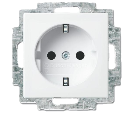 Busch-jaeger enkel stopcontact Busch-jaeger enkel stopcontact ra inbouw 1-voudig SI-B 20 eucr 914