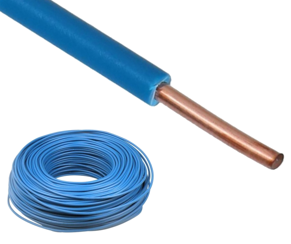 Dynamic VD H07V-U Eca 2,5 mm² KEMA (ds100m) blauw