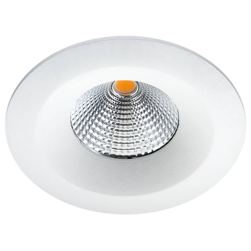 SG LED inbouwspot 7W 2700K610 lumen mat wit dimbaar IP65 904221 slechts 35mm hoog ook voor badkamer