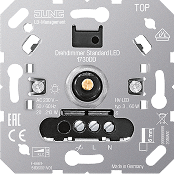 Jung 1730DD dimmer (universeel) voor led 3-60W