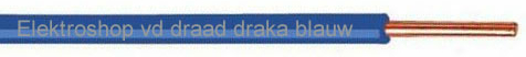Draka VD draad draad 100 meter 2,5mm blauw op rol